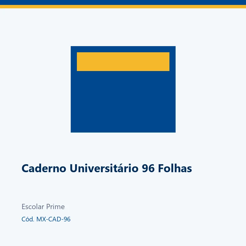 Caderno Universitário 96 Folhas