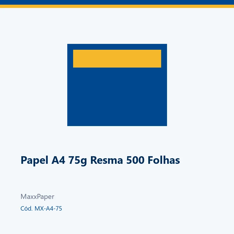 Papel A4 75g Resma 500 Folhas