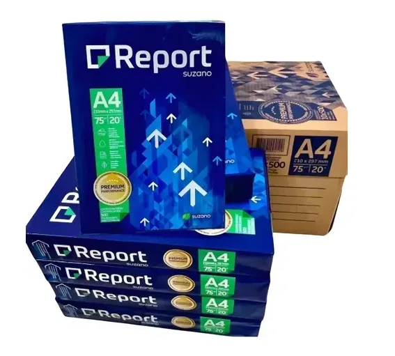 PAPEL SULFITE A4 BRANCO REPORT PREMIUM 500 FOLHAS 75G CX 10 UNID