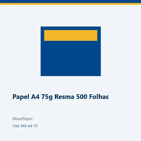 Papel A4 75g Resma 500 Folhas
